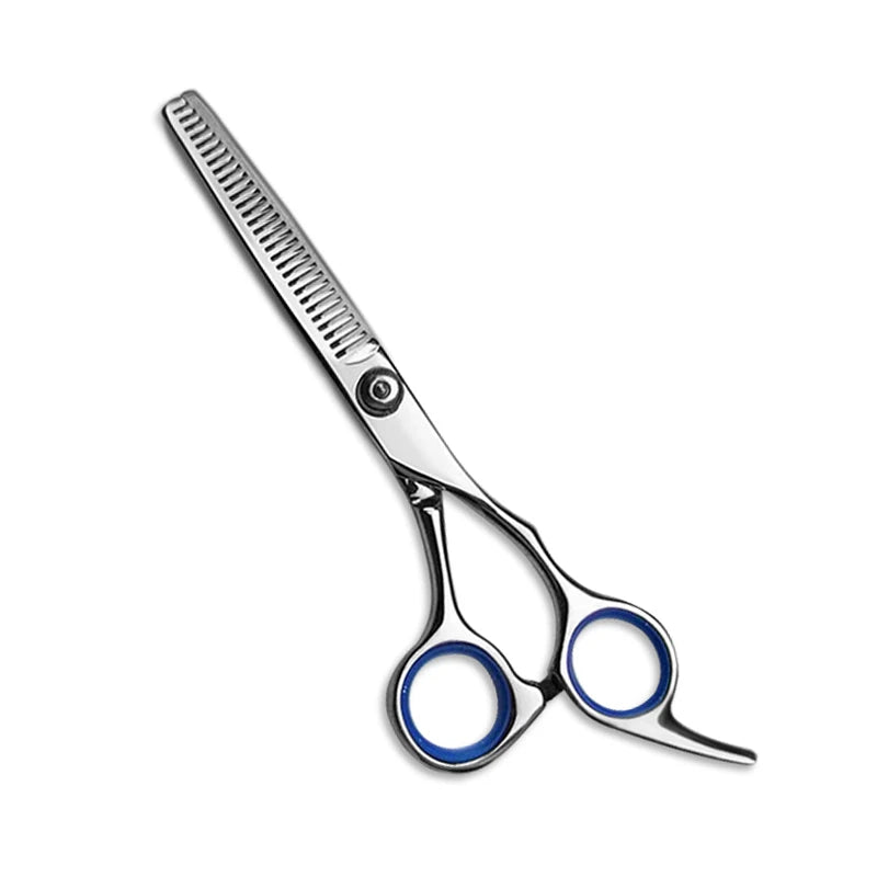 Brainbow 6 inch Cutting Thinning Styling Tool Hair Scissors Stainless Steel Salon Hairdressing Shears Regular Flat Teeth Blades