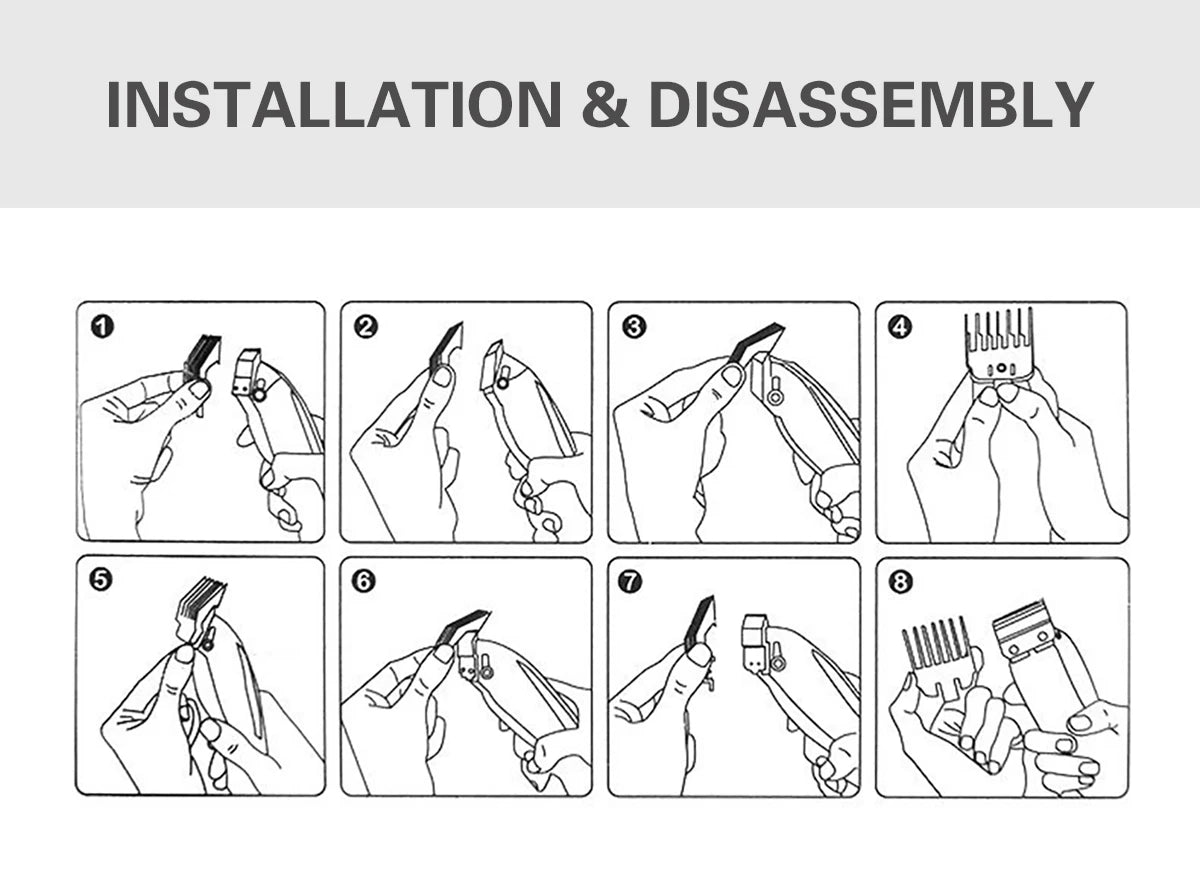 10Pcs Universal Hair Clipper Guards Barber Accessories Professional Trimmer Attachment Limit Combs Replacement Guards Set