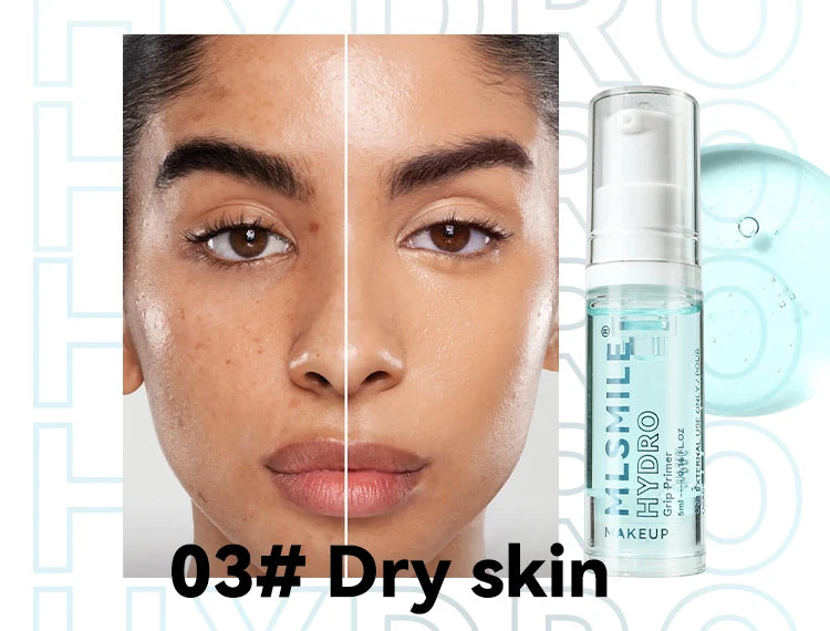 MLSMILE Moisturizing Primer Natural Light & Long Lasting Hydrating Primer Gel Skin Brightening easy to solve Primer Gel