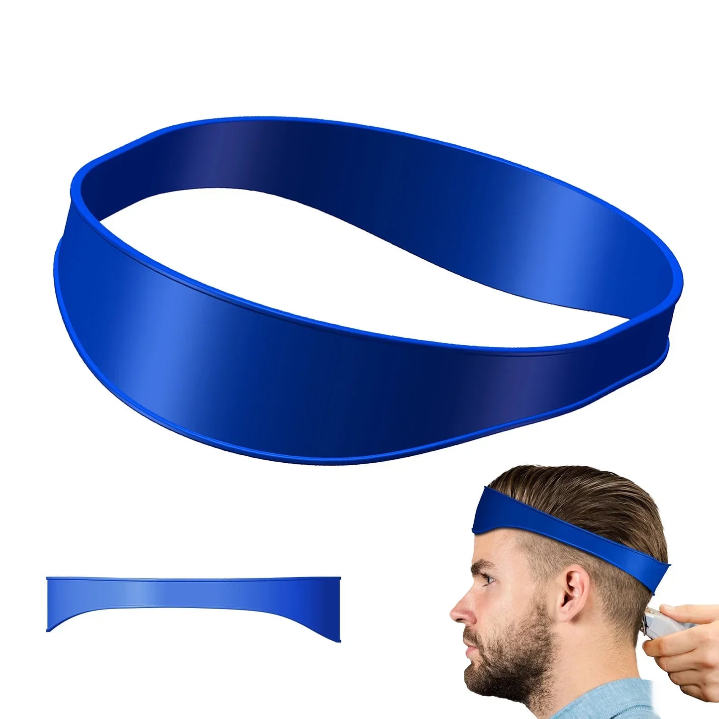 Silicone Haircuts Shaving Template DIY Home Hair Trimming Curved Headband Hair Cutting Guide Barber Hair Styling Tools Barbearia