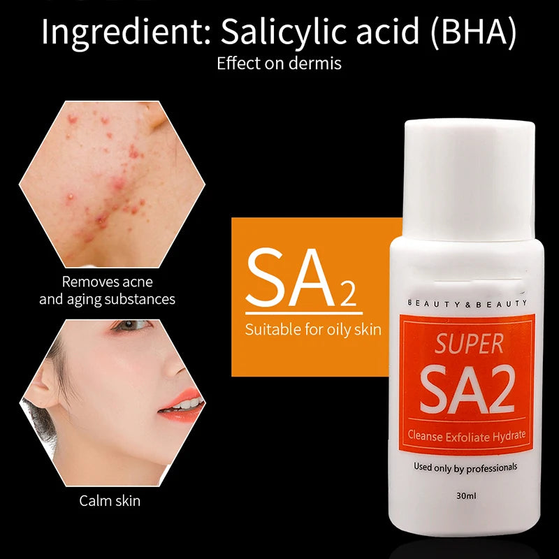 AS1 SA2 AO3 30ml High Concentrated Solution Liquid For Dermabrasion Beauty Machine Kit of 3 Serums Skin Deep Cleaning Skin Care