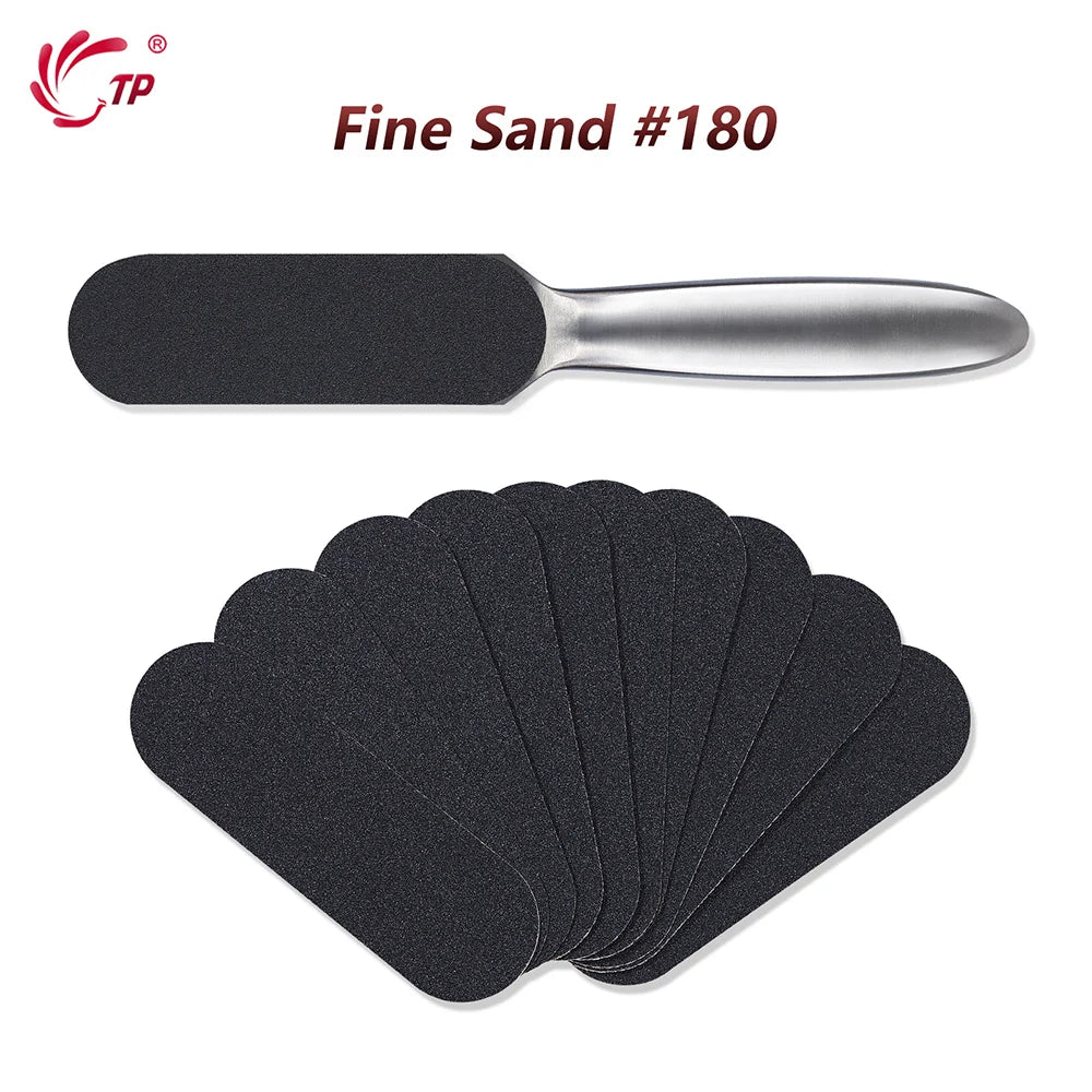 TP 20PCS Foot Rasp Profession Feet Care For Hard Dead Skin Callus Remover Pedicure File Replacement For Stainless Steel Handle