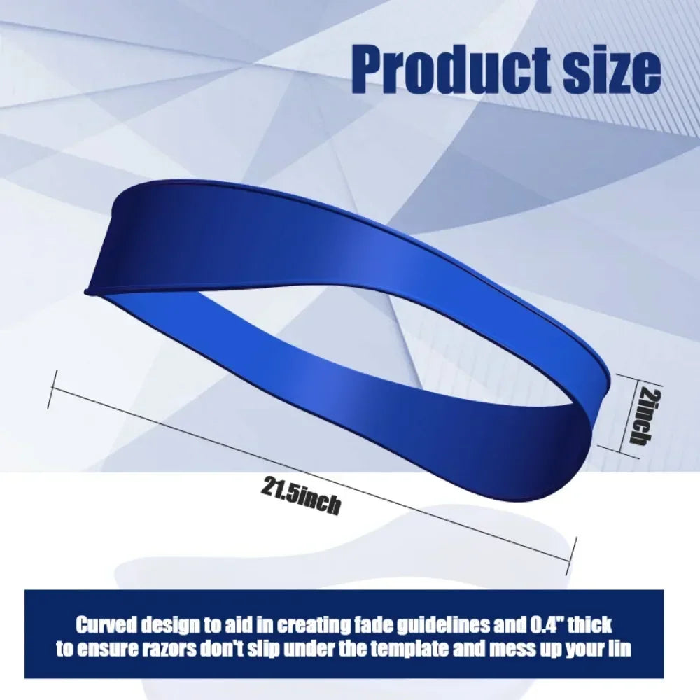 Silicone Haircuts Shaving Template DIY Home Hair Trimming Curved Headband Hair Cutting Guide Barber Hair Styling Tools Barbearia