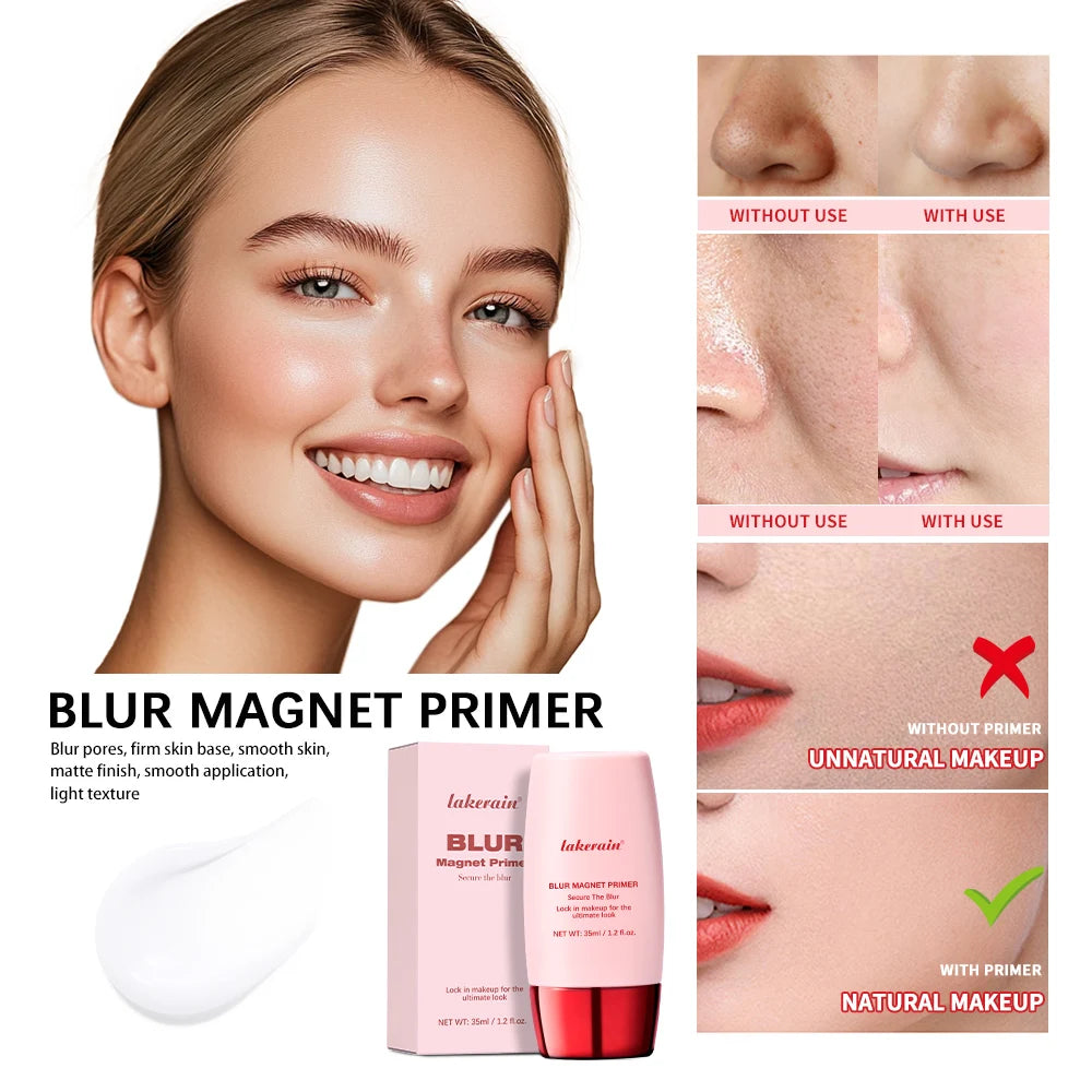Blur Makeup Magnet Primer Instantly Blurring Moisturize Smooth Even Skin Tone Cover Pores Control Oil Matte Skin Base Makeup OS
