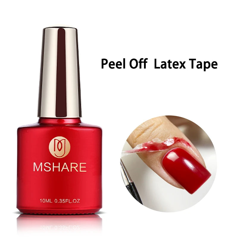 MSHARE 10ml Base Coat Top Gel Clear Construction Dehydrator Primer Reinforce Soak Off Nails Gels UV LED Glue