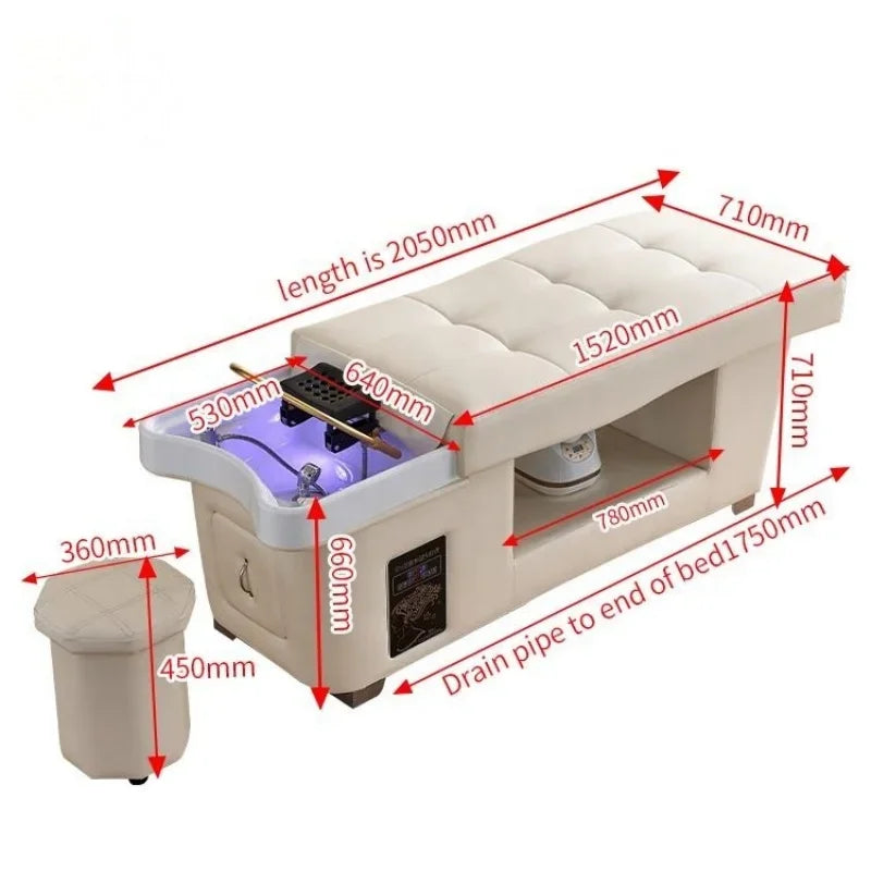 Salon Furniture Thai Massage Shampoo Spa Bed Head Spa Shampoo Bed