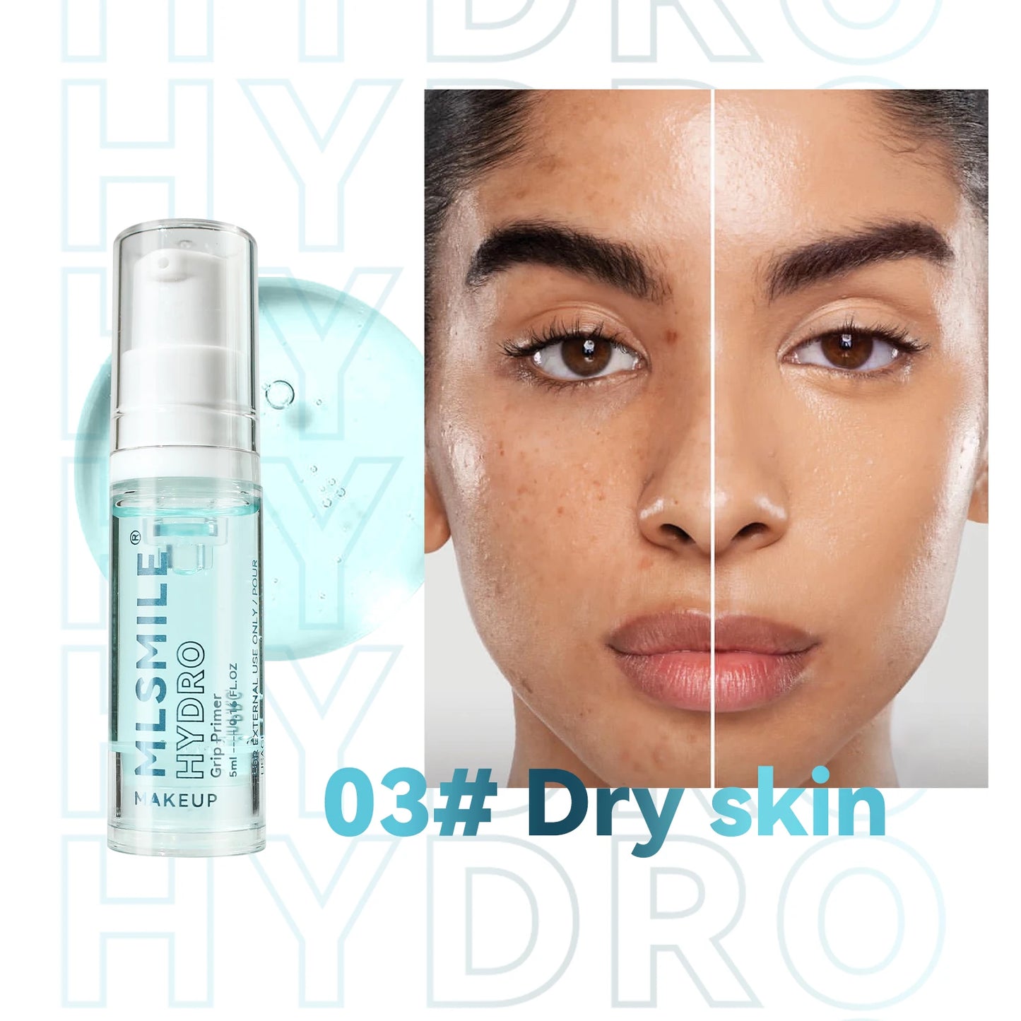 MLSMILE Moisturizing Primer Natural Light & Long Lasting Hydrating Primer Gel Skin Brightening easy to solve Primer Gel