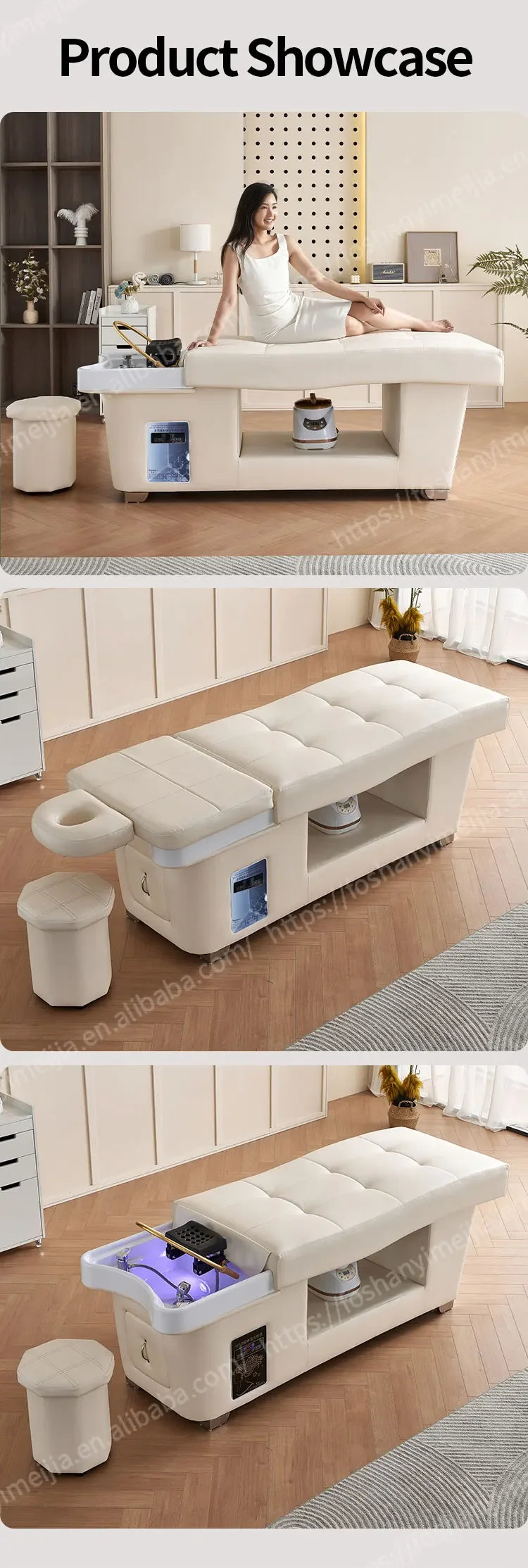 Salon Furniture Thai Massage Shampoo Spa Bed Head Spa Shampoo Bed
