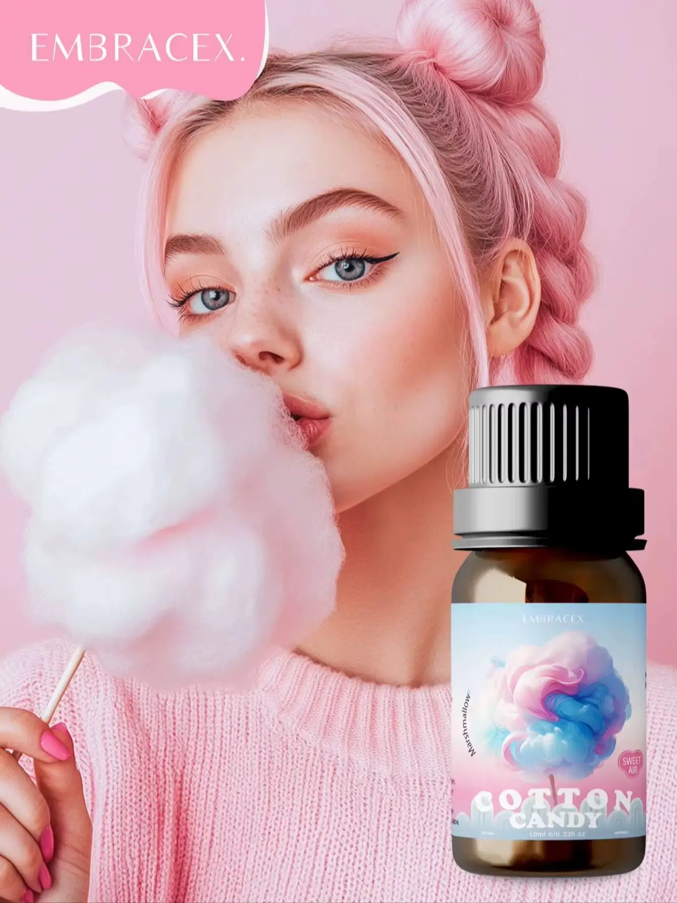 10ml Marshmallow/Cotton Candy Fragrance Oils Perfume Oils Essential Oils Sweet Long Lasting Perfumes Marshmallow Gift