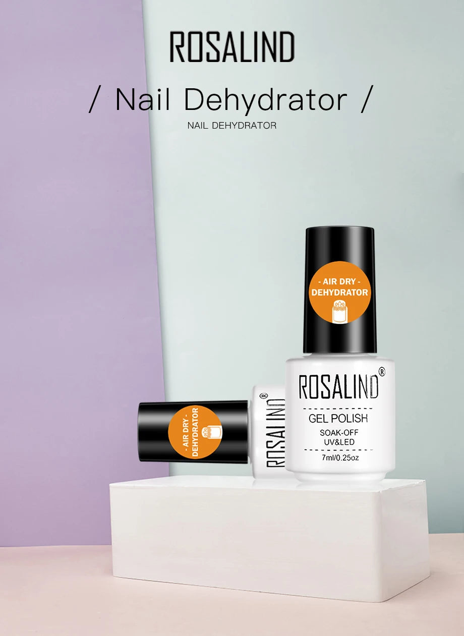 ROSALIND 7ML Base/Top Coat Nail Gel Primer Matt Semi Permanent  Manicure Decoration Durable Reinforcement Masonry Peelable Base