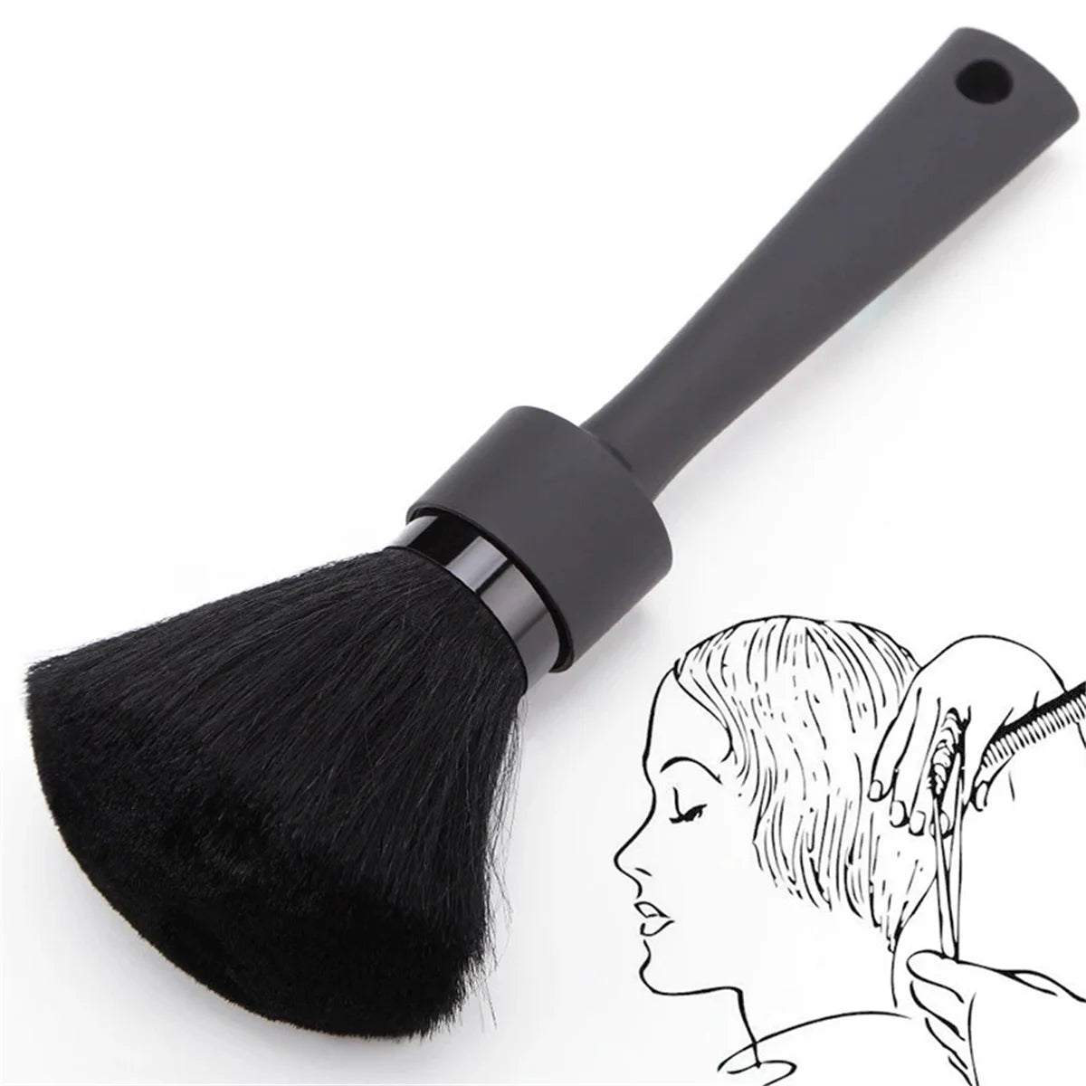 Hairdressing Cleaning Soft Brush Hair Salon Special Haircut Tool Face Makeup Brushes Sweeping Hair Brush Neck Brush Barber