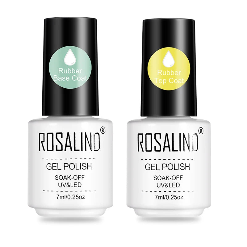 ROSALIND 7ML Base/Top Coat Nail Gel Primer Matt Semi Permanent  Manicure Decoration Durable Reinforcement Masonry Peelable Base