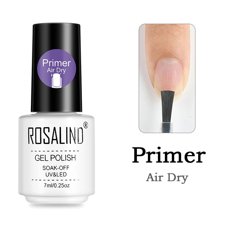 ROSALIND 7ML Base/Top Coat Nail Gel Primer Matt Semi Permanent  Manicure Decoration Durable Reinforcement Masonry Peelable Base