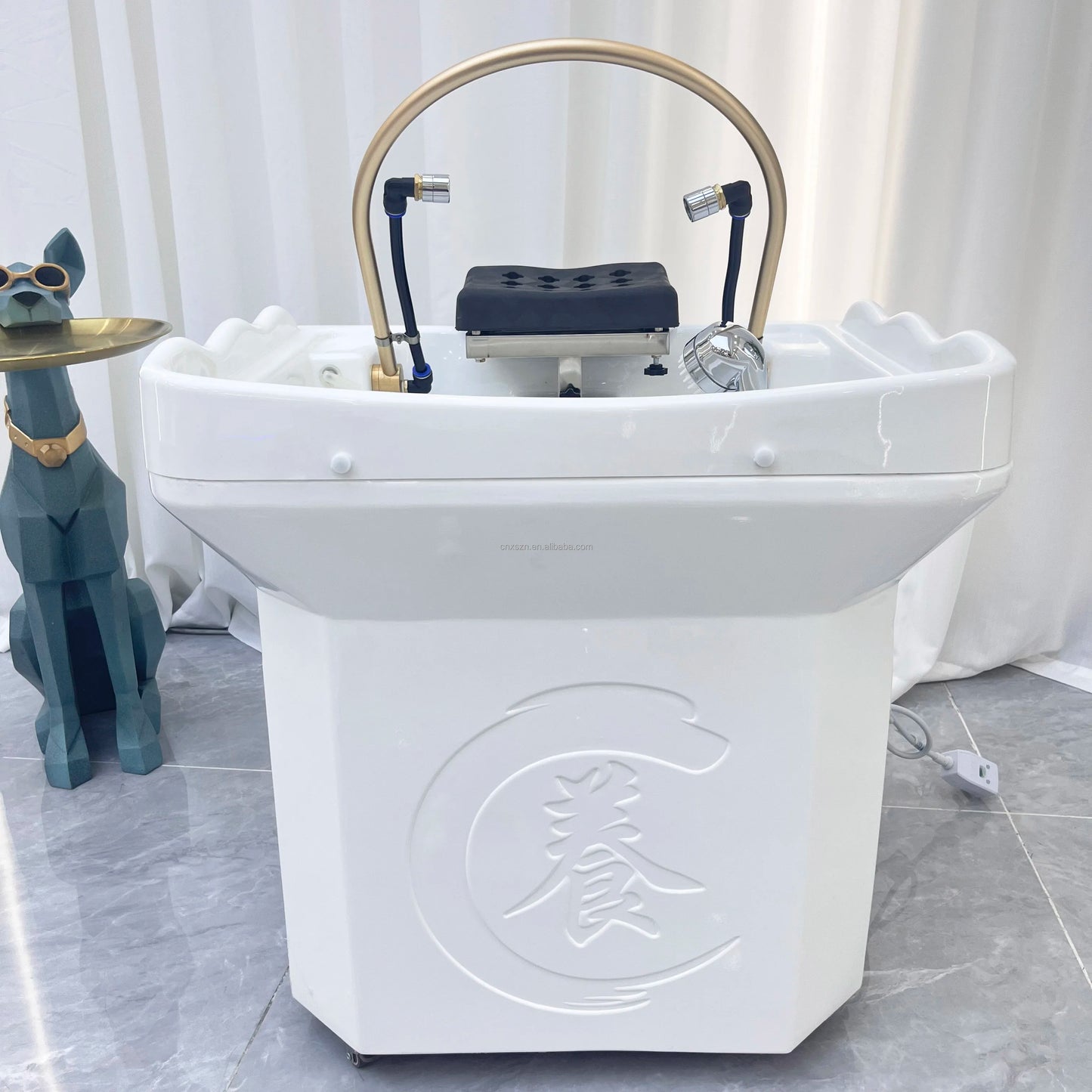 Hair Spa Equipment Head Spa Shampoo Basin Set Massage Multifunctional Fumigable Hydrotherapy Circulating Shampoo Sink