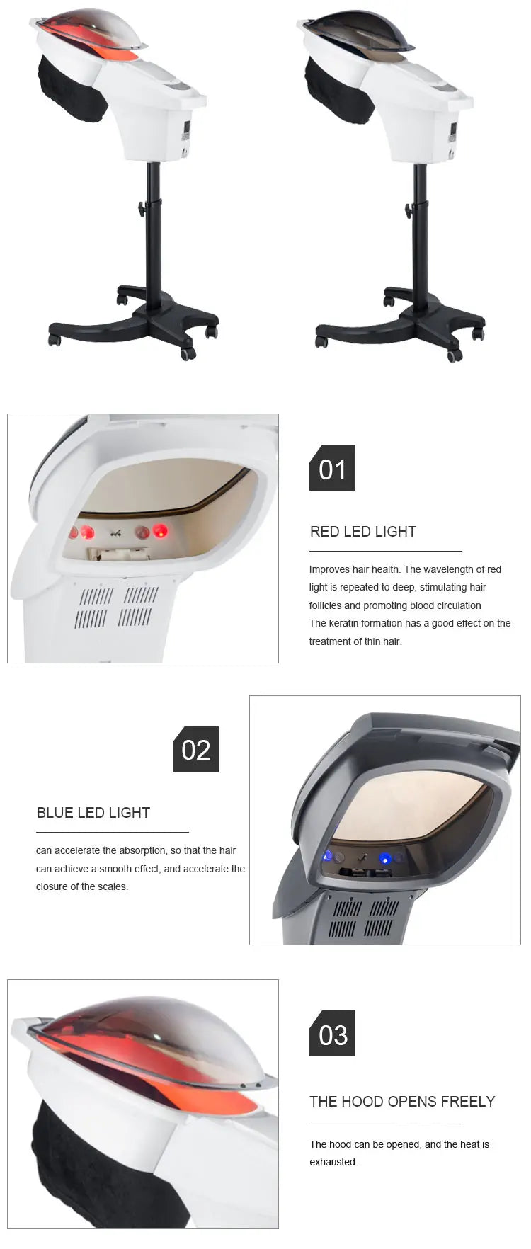 HOT Selling best quality wholesale beauty salon equipment Salon hair steamer micro mist professional hair spa steamer