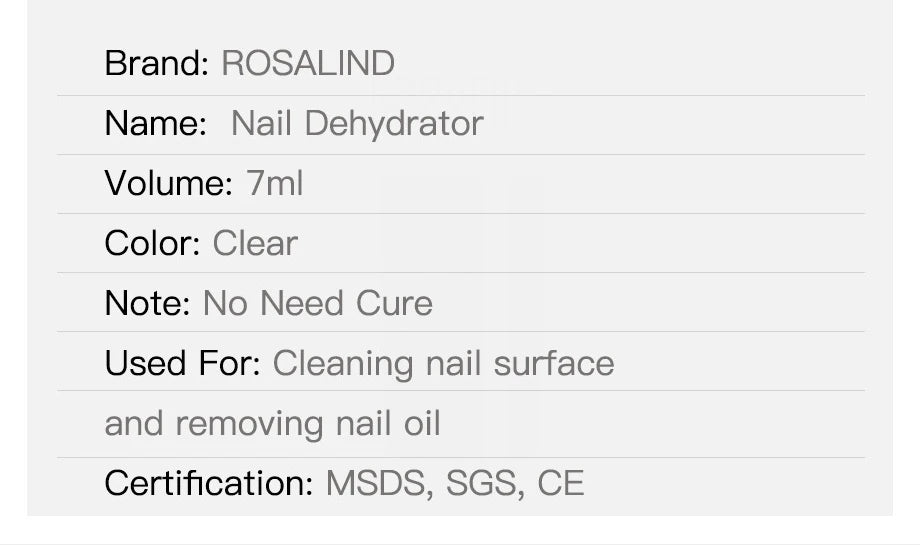 ROSALIND 7ML Base/Top Coat Nail Gel Primer Matt Semi Permanent  Manicure Decoration Durable Reinforcement Masonry Peelable Base