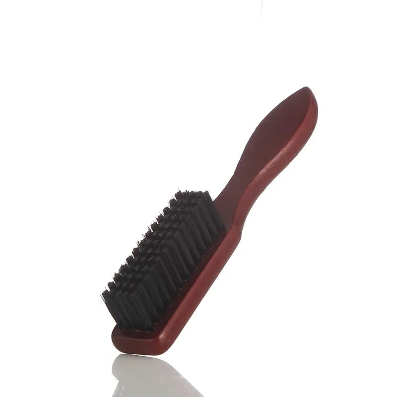 BarberTop Wooden Handle Boar Bristle Cleaning Brush Hairdressing Soft Beard Cleaning Brush Men Barber Beard Shaving Tool