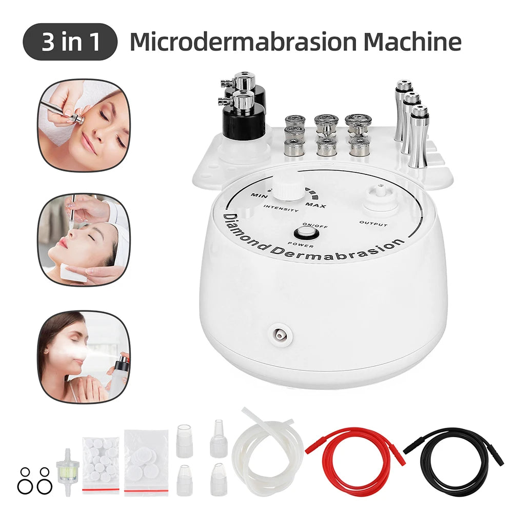 Foreverlily Diamond Microdermabrasion Dermabrasion Machine Water Spray Exfoliation Beauty Machine Wrinkle Face Peeling Machine
