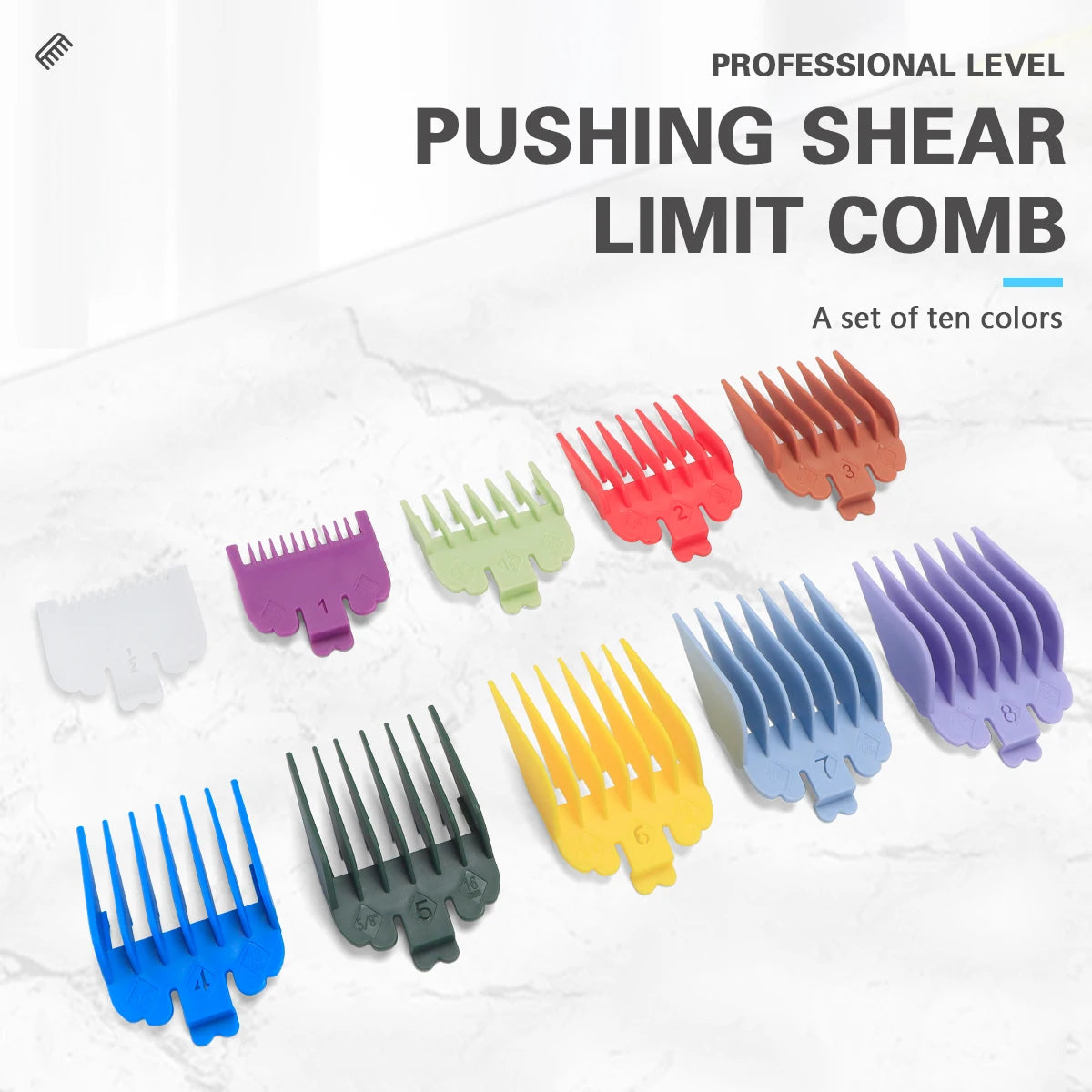 10Pcs/Set Universal Hair Clipper Limit Comb Salon Cutting Guide Replacement Set Professional Electric Hair Trimmer Accessories