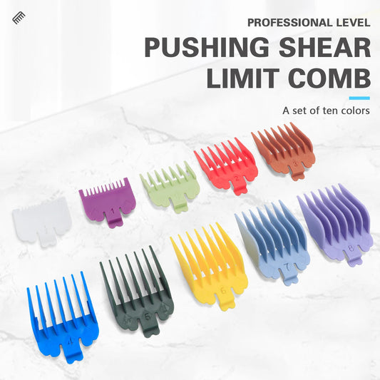 10Pcs/Set Universal Hair Clipper Limit Comb Salon Cutting Guide Replacement Set Professional Electric Hair Trimmer Accessories