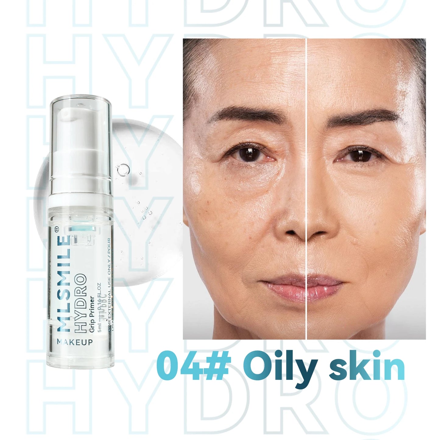 MLSMILE Moisturizing Primer Natural Light & Long Lasting Hydrating Primer Gel Skin Brightening easy to solve Primer Gel