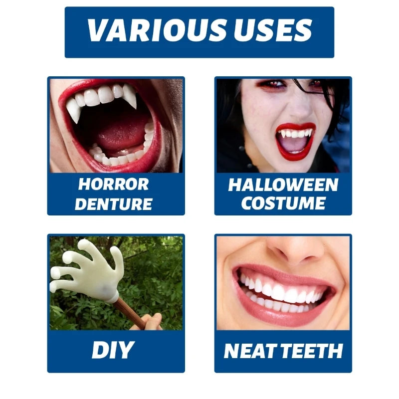 Resin False Teeth Solid Glue Temporary Tooth Repair Teeth Dentist 10/20/30ml