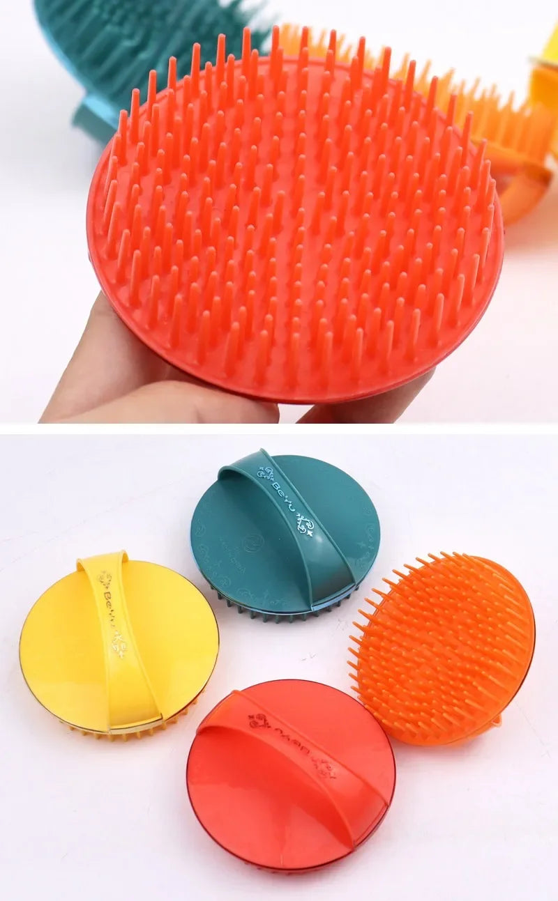 Comb Handheld Scalp Soft Silicone Shampoo Brush Bathroom Products Massage Brush Washing Comb Shower Shampoo Scalp Shower Brush