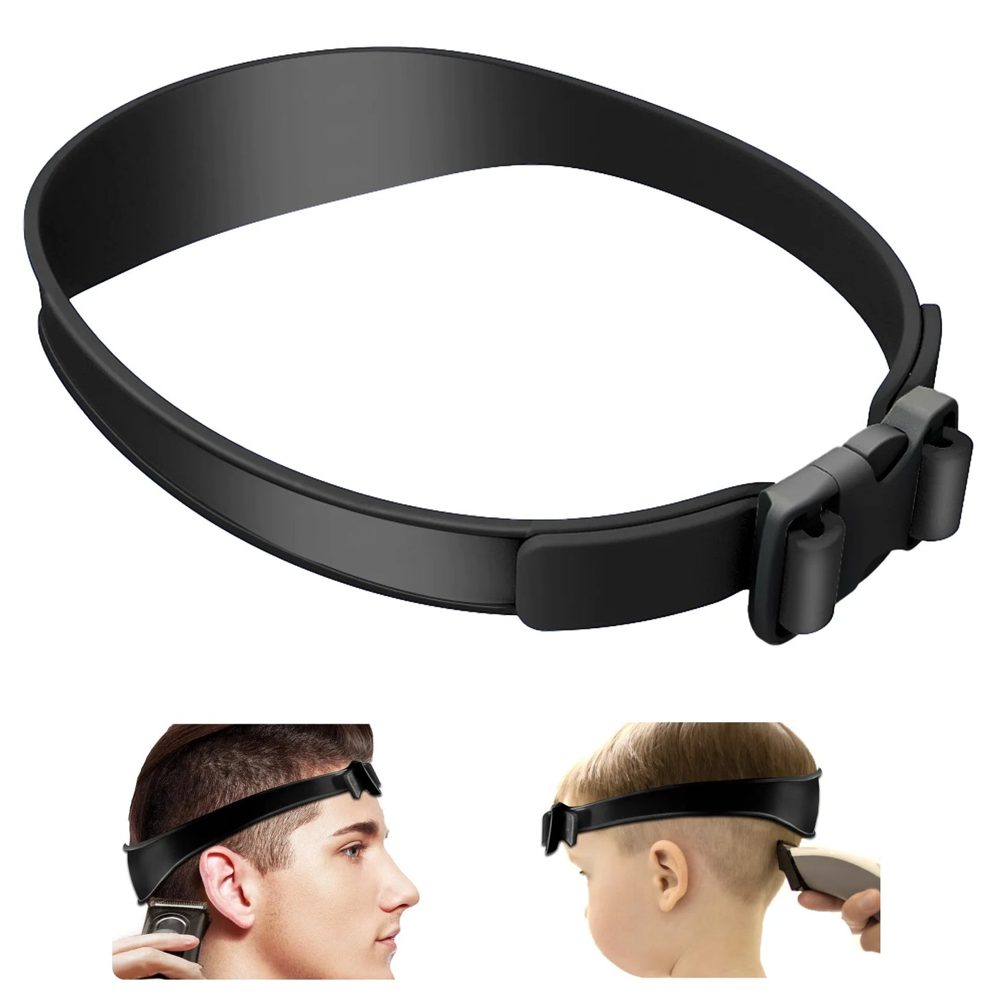 1pc Silicone Haircuts Shaving Template DIY Home Hair Trimming Curved Headband Barber Guide Hairdressing Styling Tools Equipment