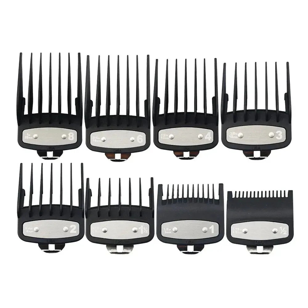 8/10pcs Professional Hair Clipper Limit Guide Comb For Wahl Trimmer Universal Barber Guide Comb Haircut Tool Clipper Limit Combs