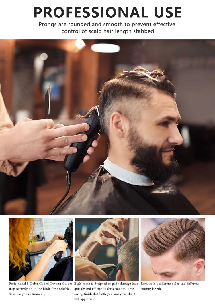 8/10pcs Professional Hair Clipper Limit Guide Comb For Wahl Trimmer Universal Barber Guide Comb Haircut Tool Clipper Limit Combs