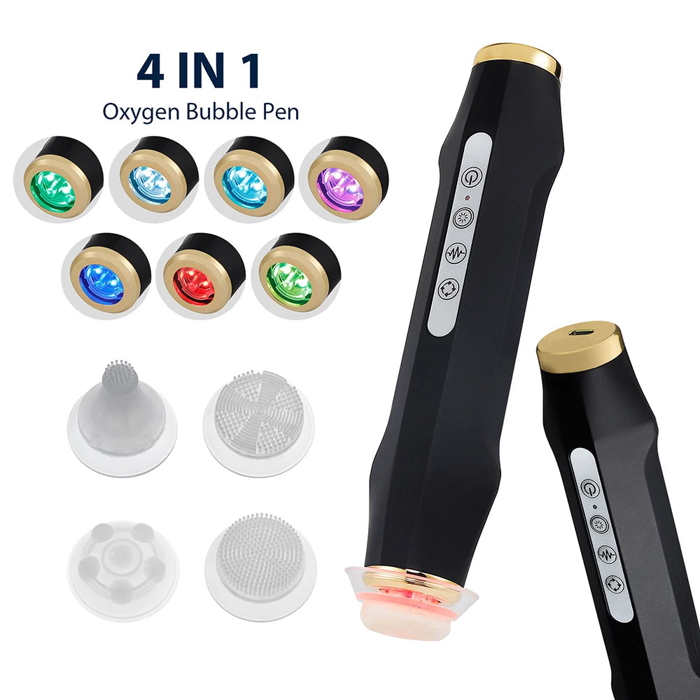 Oxygen Bubble Pen CO2 Oxygen Portable Facial Machine CO2 Gel Facial Skin Care Device Facial SPA CO2 Bubble Oxygen Beauty Machine