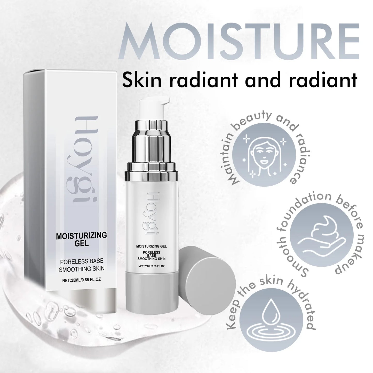 Face Primer Makeup Invisible Pores Oil Control Smooth Fine Lines Brighten Correcting Skin Tone Refreshing Moisturizing Primer