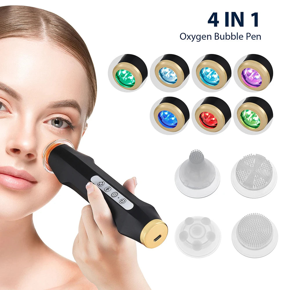Oxygen Bubble Pen CO2 Oxygen Portable Facial Machine CO2 Gel Facial Skin Care Device Facial SPA CO2 Bubble Oxygen Beauty Machine