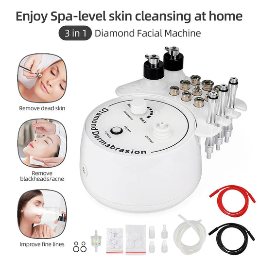Foreverlily Diamond Microdermabrasion Dermabrasion Machine Water Spray Exfoliation Beauty Machine Wrinkle Face Peeling Machine