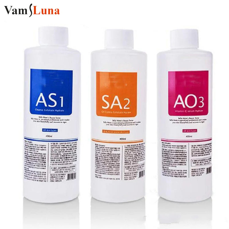 3pcs Face Skin Rejuvenation Moisturizing Water Aqua Peeling Deep Cleaning Tool microdermoabrasão face For Skin Care Machine