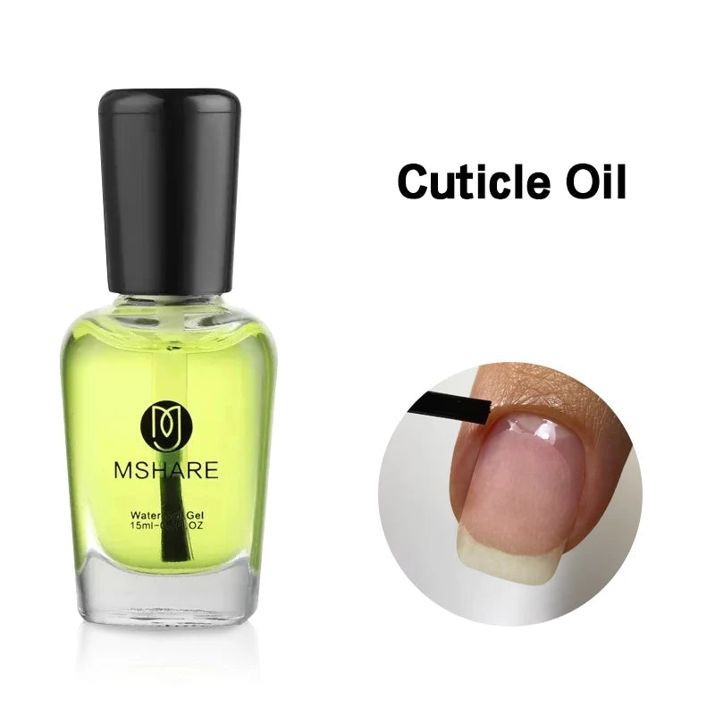 MSHARE 10ml Base Coat  Top Gel Clear Construction Dehydrator Primer Reinforce Soak Off Nails Gels UV LED Glue
