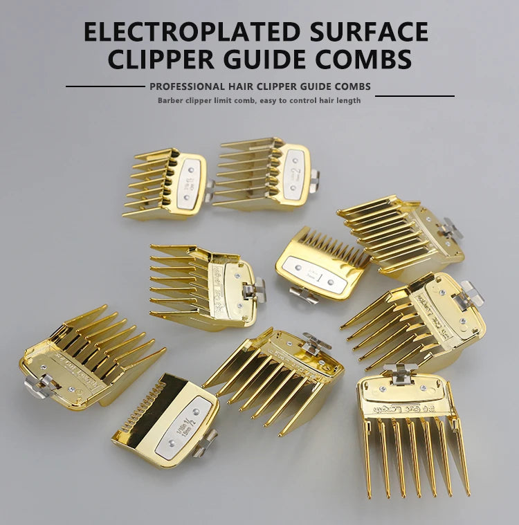 8/10pcs Professional Hair Clipper Limit Guide Comb For Wahl Trimmer Universal Barber Guide Comb Haircut Tool Clipper Limit Combs