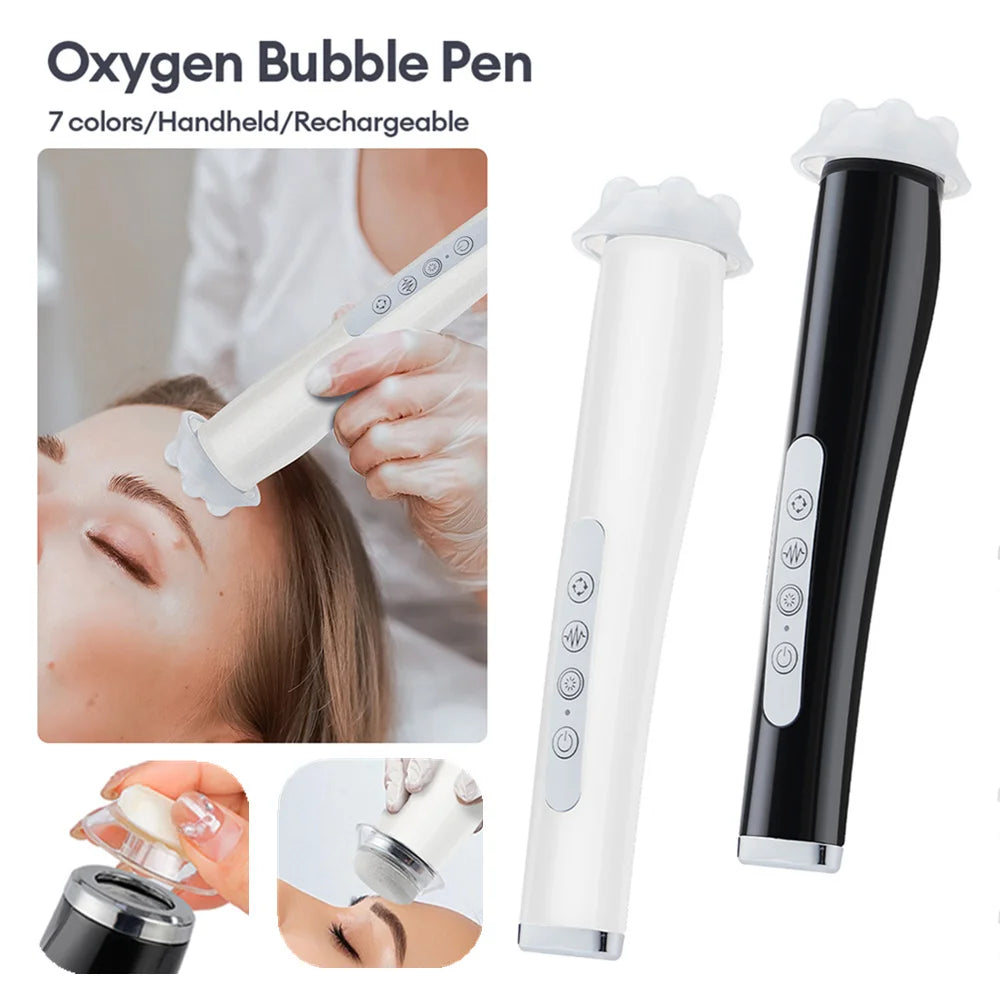 Oxygen Bubble Pen CO2 Oxygen Portable Facial Machine CO2 Gel Facial Skin Care Device Facial SPA CO2 Bubble Oxygen Beauty Machine