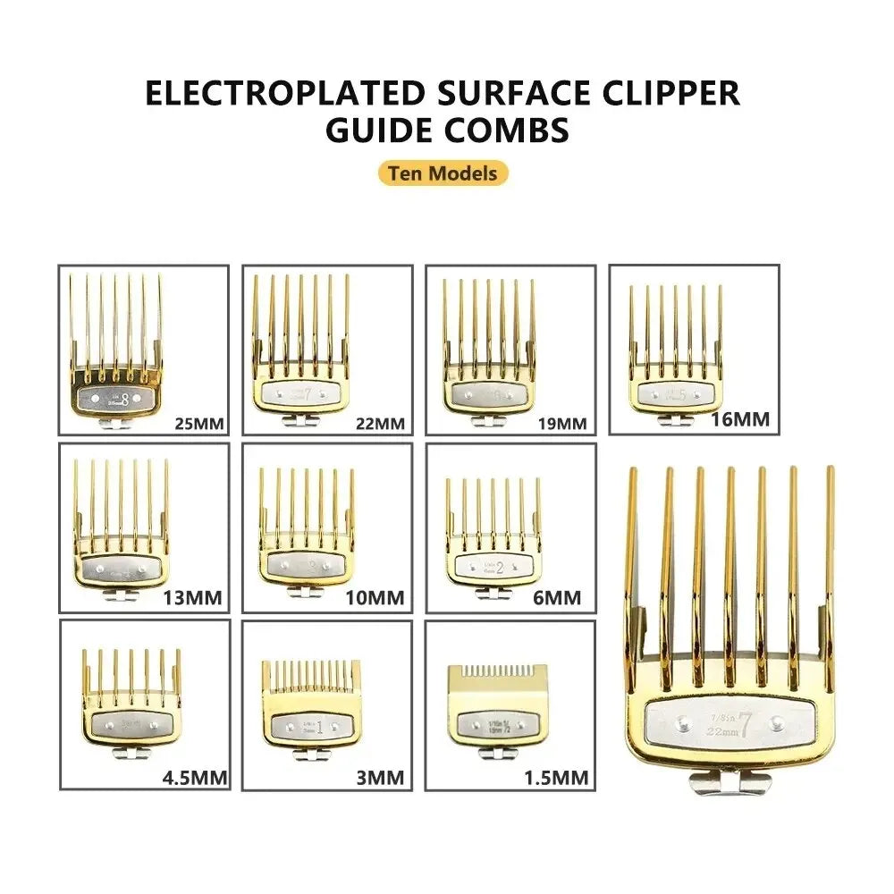 8/10pcs Professional Hair Clipper Limit Guide Comb For Wahl Trimmer Universal Barber Guide Comb Haircut Tool Clipper Limit Combs