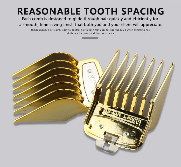 8/10pcs Professional Hair Clipper Limit Guide Comb For Wahl Trimmer Universal Barber Guide Comb Haircut Tool Clipper Limit Combs
