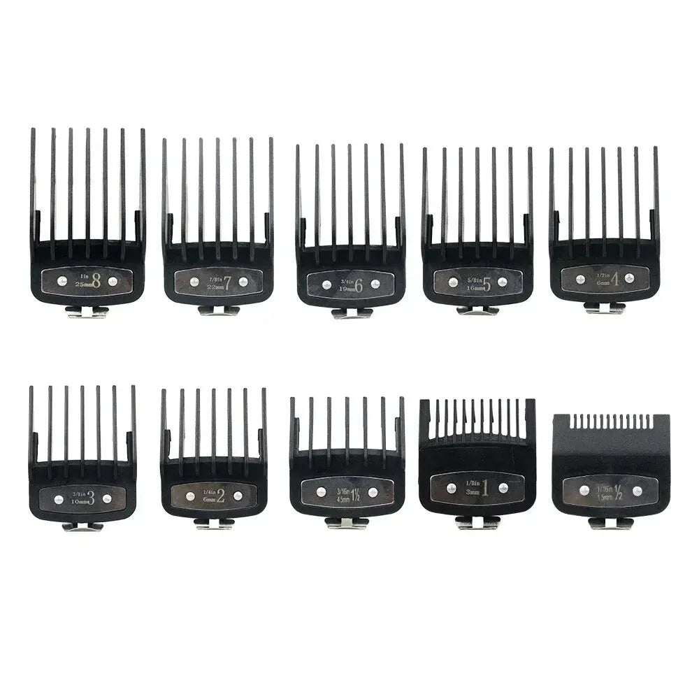 8/10pcs Professional Hair Clipper Limit Guide Comb For Wahl Trimmer Universal Barber Guide Comb Haircut Tool Clipper Limit Combs