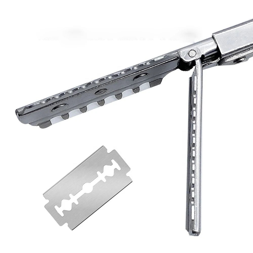 Profession Double-Edge Shaving Haircut Razor Knife Blades Manual Hair Cutting Tools Beard Trimmer Barbershop Styling Accessories