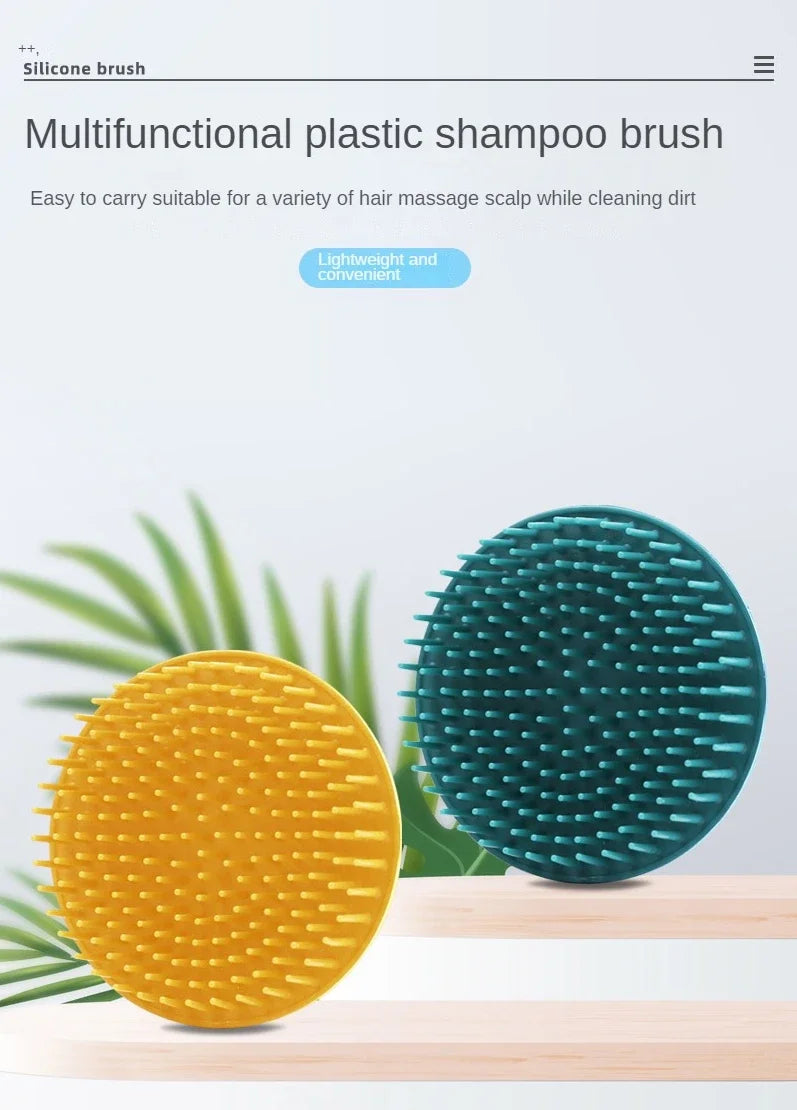 Comb Handheld Scalp Soft Silicone Shampoo Brush Bathroom Products Massage Brush Washing Comb Shower Shampoo Scalp Shower Brush