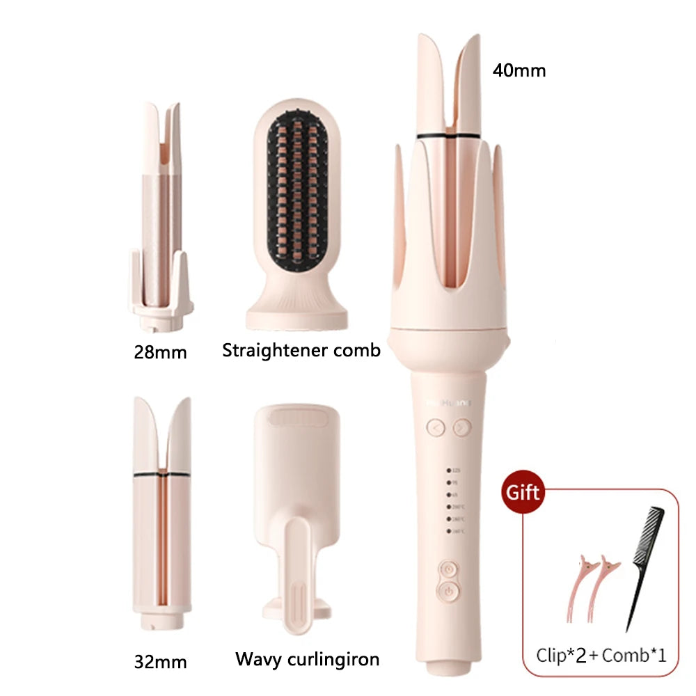 Automatic Curling Iron 32mm Auto Rotating Ceramic Hair Curler Anti-Scald Fast Heating Hair Curling Wand for Hair Waves Styling