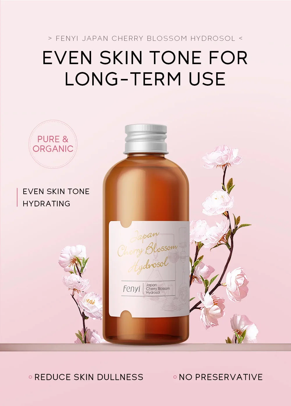 Face Care Sakura Water Nourishing Skin Improve Dullness  Facial Toner Damask  Korean Skincare Products 100 ML