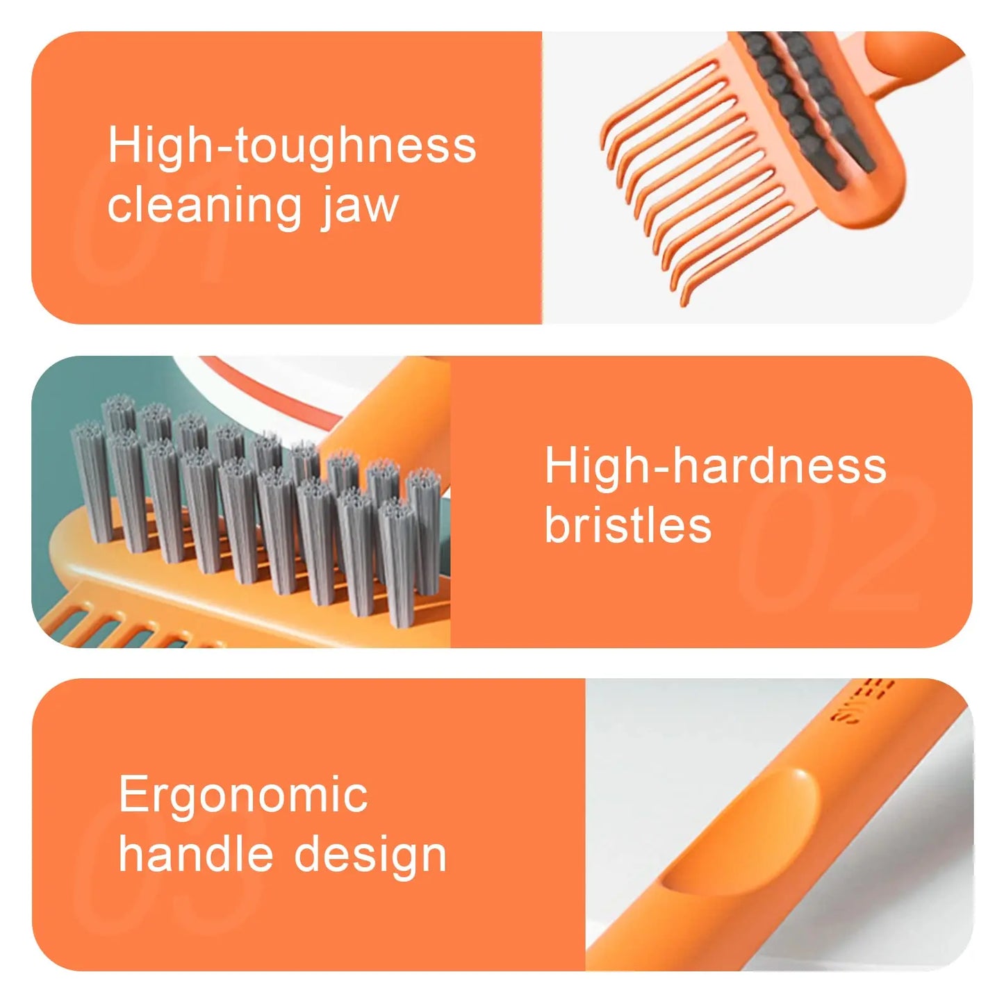 2-in-1 Hair Brush Cleaner Rake,Comb Cleaner Delicate Cleaning Tools,Removes Hair Dust,Embeded Tool Use For Home Salon