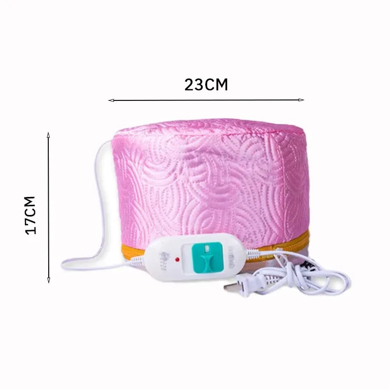 Professional Electric Spa Cap - Thermal Hair Treatment Steamer for Deep Conditioning & Oil Treatments w/Adjustable Temp