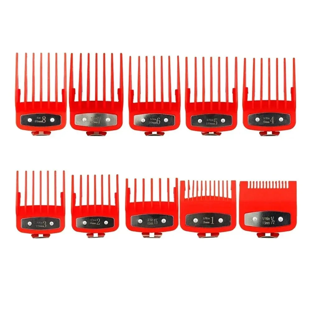 8/10pcs Professional Hair Clipper Limit Guide Comb For Wahl Trimmer Universal Barber Guide Comb Haircut Tool Clipper Limit Combs