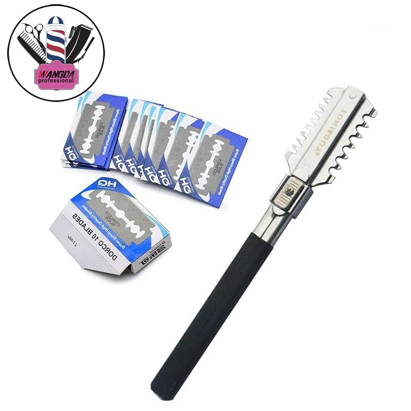 Profession Double-Edge Shaving Haircut Razor Knife Blades Manual Hair Cutting Tools Beard Trimmer Barbershop Styling Accessories
