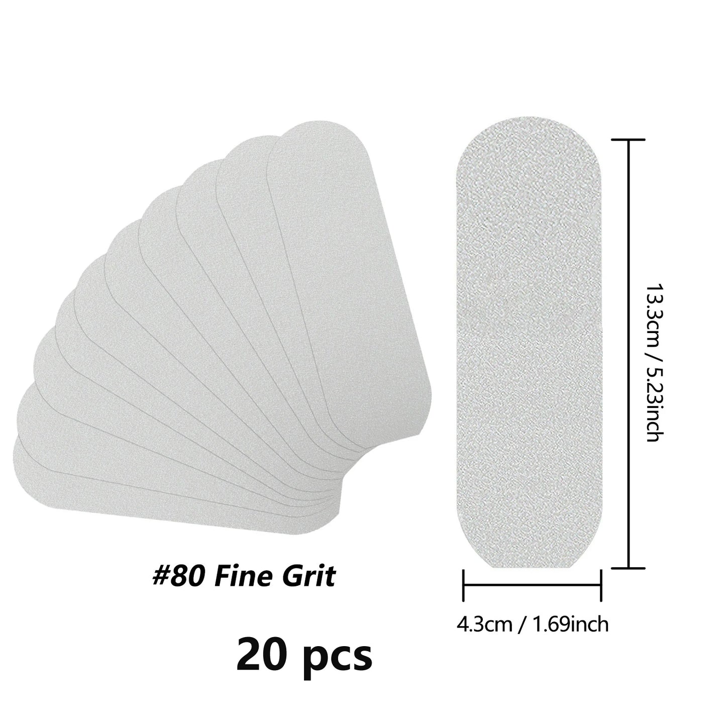 TP 20PCS Foot Rasp Profession Feet Care For Hard Dead Skin Callus Remover Pedicure File Replacement For Stainless Steel Handle
